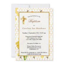 Gelbe Honigwabenbienen Goldtaufe