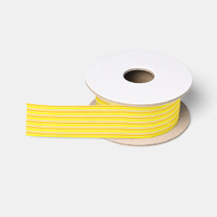 Gelbe horizontale Streifen Satinband