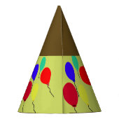 Gelbe Hummel-Bienen-personalisierte Partyhütchen (Rückseite)