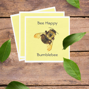 Gelbe Hummel Serviette