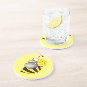 Gelbe Hummelblume Insekt Buzz Untersetzer (Seite)