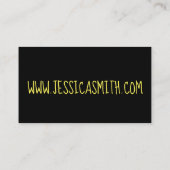 Gelbe Hummelblume Insekt Buzz Visitenkarte (Rückseite)