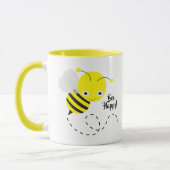 Gelbe Hummeln, Bee Happy! Tasse (Links)