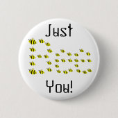 Gelbe Hummeln Button (Vorderseite)