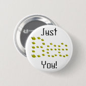 Gelbe Hummeln Button (Vorne & Hinten)