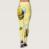 Gelbe Hummeln Gemustert | LEGGINGS (Rückseite)