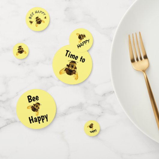 Gelbe Hummeln glücklich Konfetti (Gruppe)