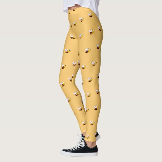 Gelbe Hummeln niedlich witzig Leggings (Links)