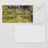 Gelbe Hummer-Fallen gestapelt auf Dock Visitenkarte (Vorne/Hinten)