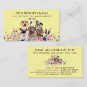Gelbe Hunde Visitenkarte (Vorne/Hinten)