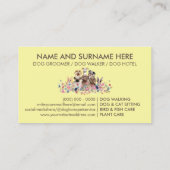 Gelbe Hunde Visitenkarte (Rückseite)