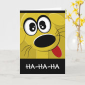 Gelbe Hundegesicht Karte (Gelbe Blume)
