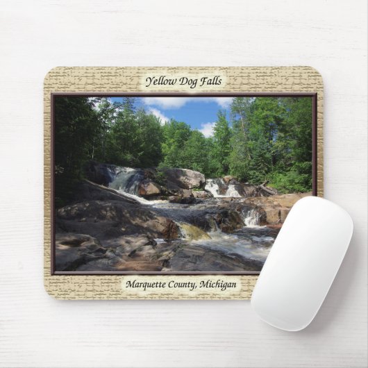 Gelbe Hundeläste Mousepad (Mit Mouse)