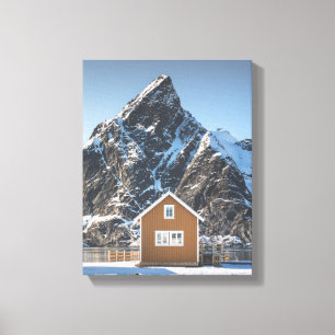 Gelbe Hütte Leinwanddruck