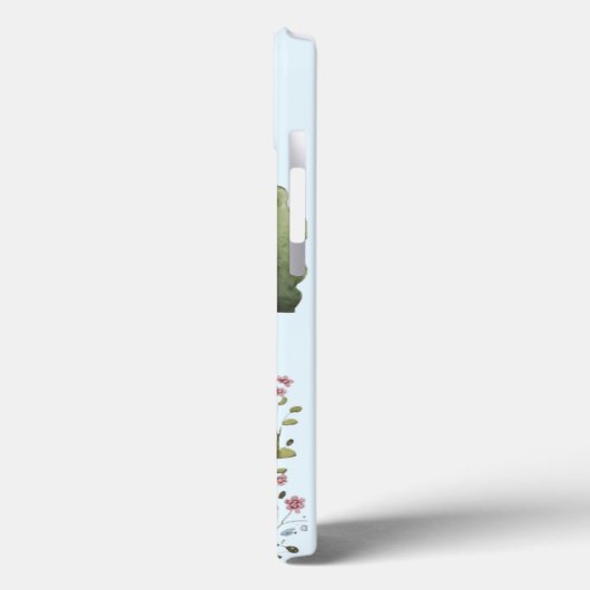 Gelbe Hütte, rote Fensterkästen, Bäume Case-Mate iPhone Hülle (Rückseite / Links)