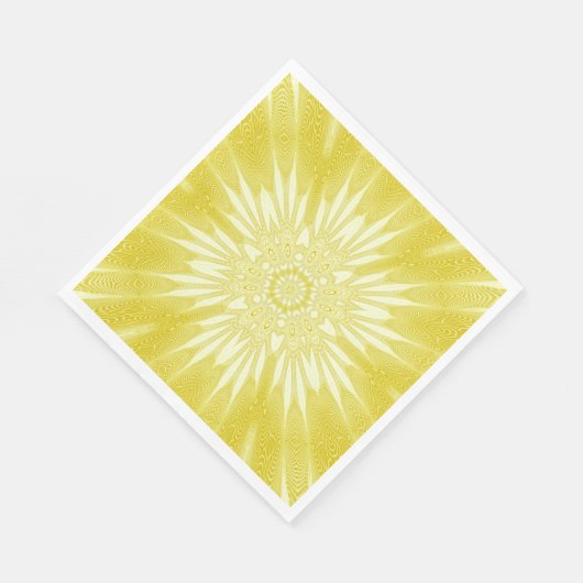 Gelbe Imitate in Sunshine-Design Serviette (Ecke)