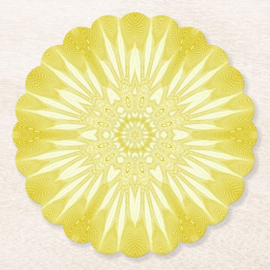 Gelbe Imitate in Sunshine-Design Untersetzer (Vorderseite)