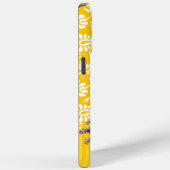 Gelbe Imitate Rhinstone Personalisiert Damask iPho Case-Mate iPhone Hülle (Rückseite / Rechts)