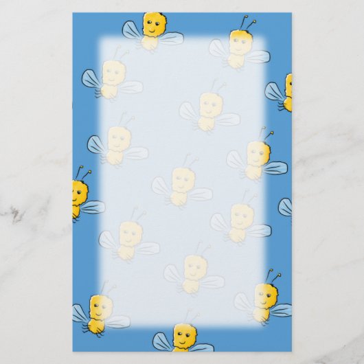 Gelbe Insekten Briefpapier (Vorderseite)