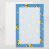 Gelbe Insekten Briefpapier (Vorne/Hinten)