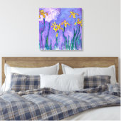 Gelbe Ire mit rosa Cloud | Claude Monet | Leinwanddruck (Insitu (Schlafzimmer))