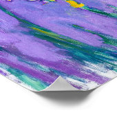 Gelbe Ire mit rosa Cloud | Claude Monet | Poster (Ecke)