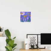 Gelbe Ire mit rosa Cloud | Claude Monet | Poster (Heimbüro)