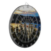 Gelbe Iris am Ufer des Arrowhad-Sees Dartscheibe (Vorderseite Links)