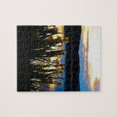 Gelbe Iris am Ufer des Arrowhad-Sees Puzzle (Horizontal)