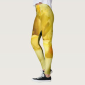 Gelbe Iris-Blume Nah Leggings (Links)