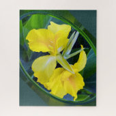 Gelbe Iris-Blume Puzzle (Vertikal)