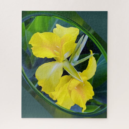 Gelbe Iris-Blume Puzzle (Vertikal)