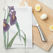 Gelbe Iris Geschirrtuch (Viertel Falte)