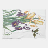 Gelbe Iris Geschirrtuch (Horizontal)