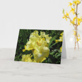 Gelbe Iris-Gruß-Karte Karte (Gelbe Blume)