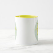 Gelbe Iris-Tasse Tasse (Zentrum)