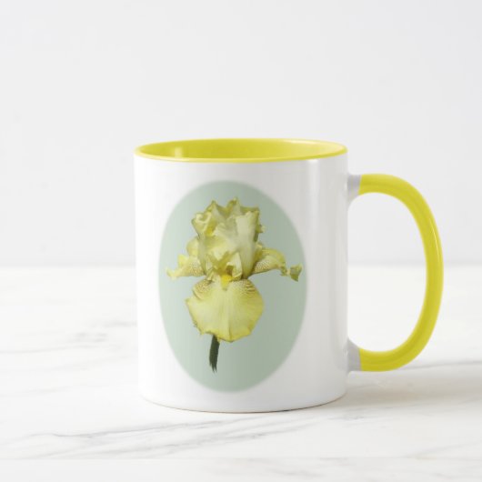 Gelbe Iris-Tasse Tasse (Rechts)