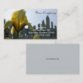 Gelbe Iris-Visitenkarte Visitenkarte (Vorne/Hinten)