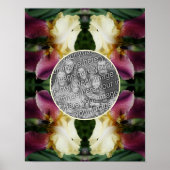 Gelbe Irisblende Blume Erstellen Sie Ihr eigenes F Poster (Vorne)