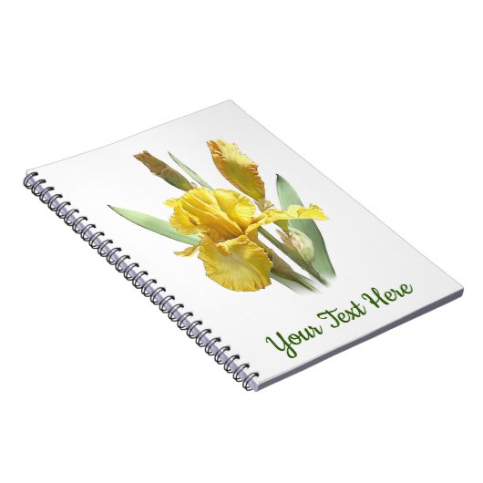 Gelbe Irisblume Blume Notizblock (Rechte Seite)
