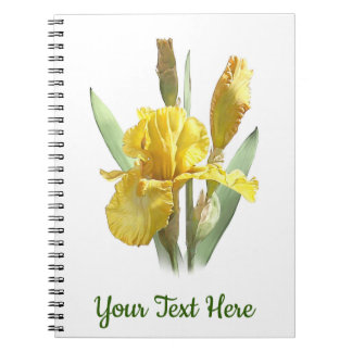 Gelbe Irisblume Blume Notizblock