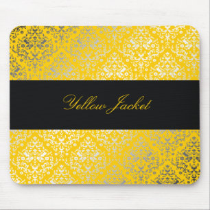 gelbe Jacke des Damast-311-Dazzling Mousepad