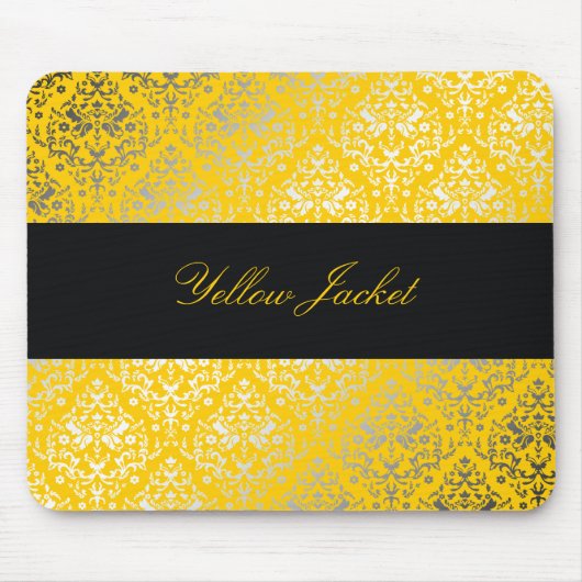 gelbe Jacke des Damast-311-Dazzling Mousepad (Vorne)