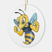 Gelbe Jacke Keramik Ornament (Links)