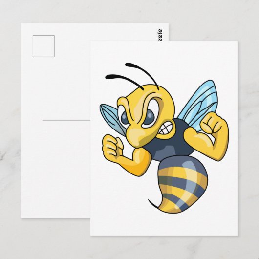 Gelbe Jacke Postkarte (Vorne/Hinten)