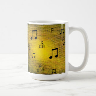 Gelbe Jazz-Kunst-Tasse Kaffeetasse