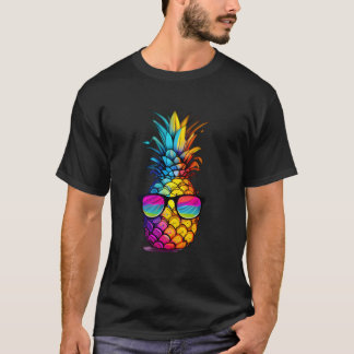 Gelbe K Bunte Eapple Sonnenbrille Sommer Aloha B T-Shirt