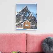 Gelbe Kabine Leinwanddruck (Insitu (Wohnzimmer))