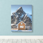 Gelbe Kabine Leinwanddruck (Insitu (Holzboden))