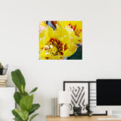 Gelbe Kakteen Poster (Heimbüro)